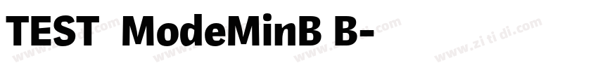 TEST_ModeMinB B字体转换